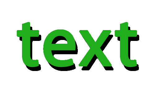 text shadow gif transparency